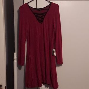 Long sleeve sweater dress